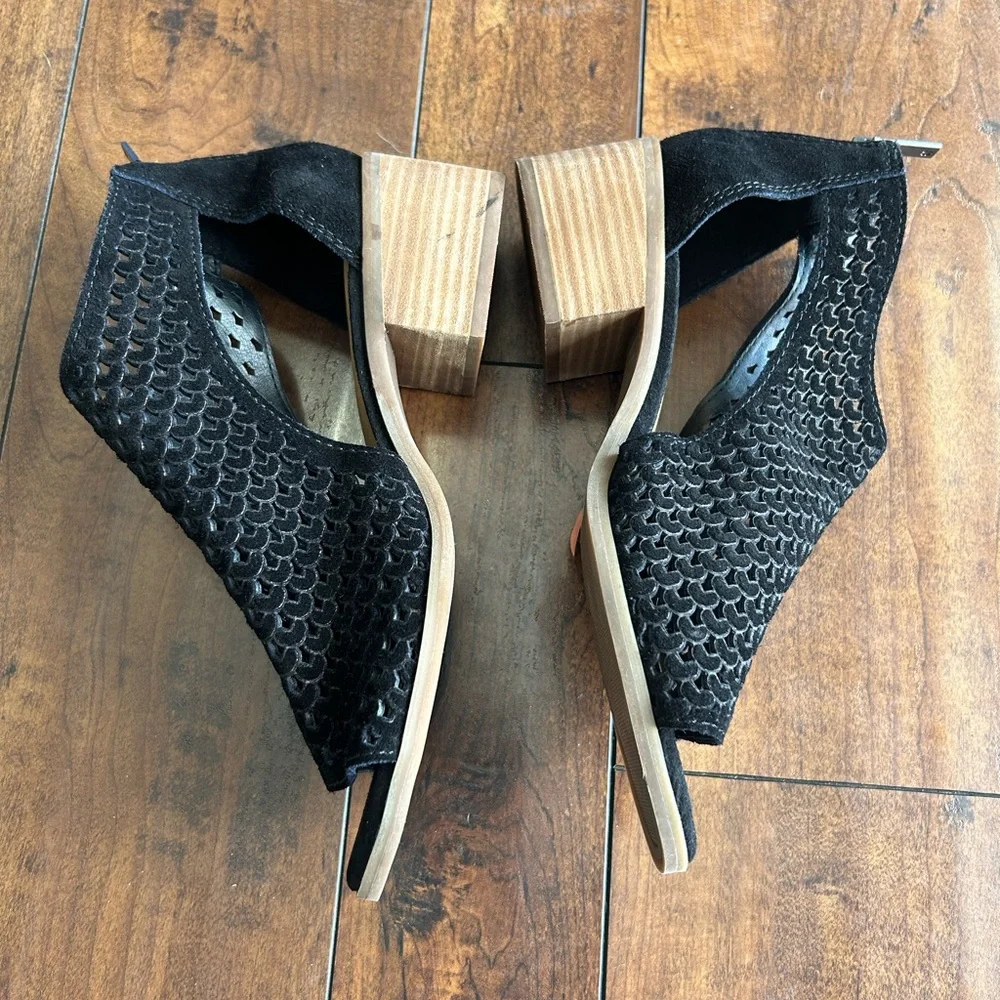 Womens Lucky Brand BLACK Nacria Bootie Sandals Open Toe Size 7M - Picture 3 of 11